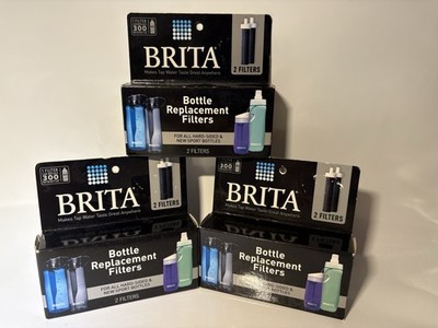 Brita Bottle Replacement Filters 3 PACKS of 2 BB06 Hard-Sided/Sport Bottles NEW