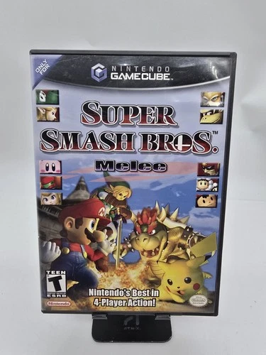 Super Smash Bros Melee (Nintendo GameCube, 2001) Cib Complete Mint Tested