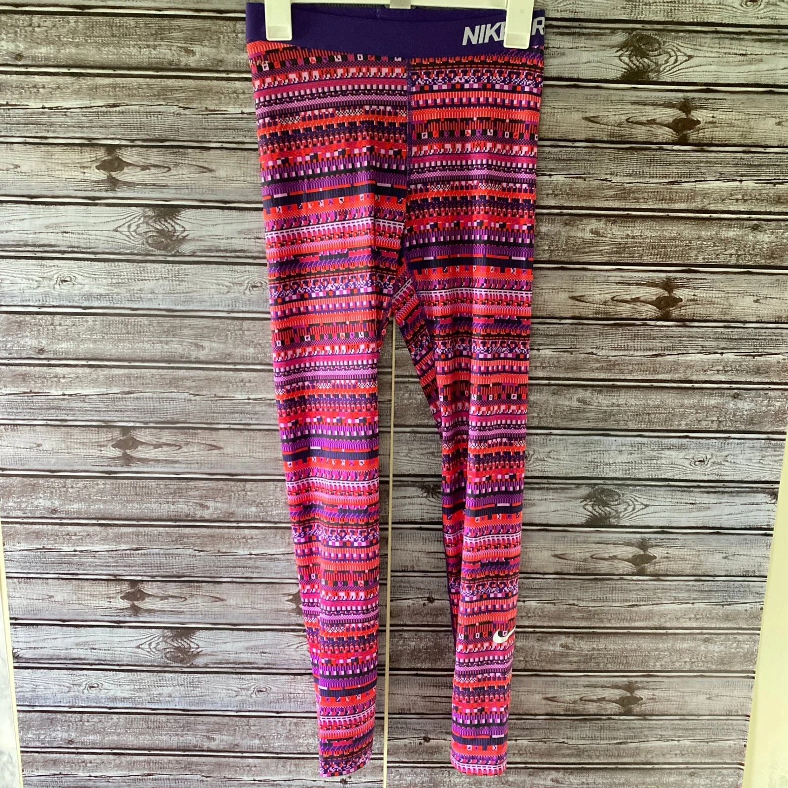 Nike Pro Women's Dri-Fit Competition Base Layer Leggings Size M Multi Logo NWT