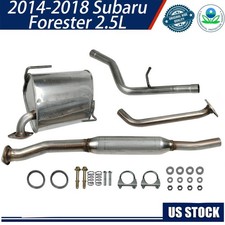 Resonator Pipe Muffler Exhaust System Kit Fits 2014-2018 Subaru Forester 2.5l Resonator Pipe Muffler Exhaust System Kit Fits 2014-2018 Subaru Forester 2.5l