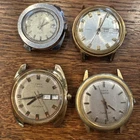 Men’s Watch Lot Of 4 Vintage Times Watches For Parts Or Repair