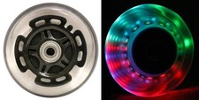 L.E.D. Scooter Wheels with ABEC 9 Bearings for Razor Scooters 100mm Light Up ...
