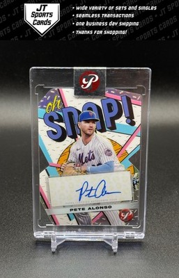 2023 Topps Pristine Pete Alonso OSA-JV Oh Snap! Auto Baltimore Orioles
