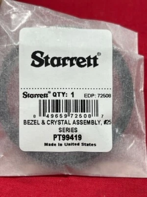 Starrett PT99419 Bezel / Crystal Assembly for 25 Series Indicators - New Style