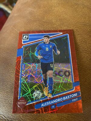 2021 Panini Donruss Optic FIFA World Cup Alessandro Bastoni Red Velocity Prizm