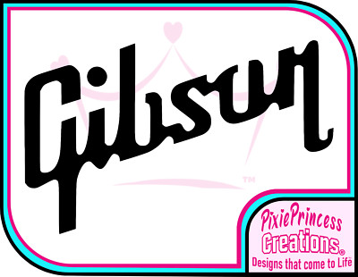 Gibson Gitarre Bass Logo A Vinyl Aufkleber Auto Schlafzimmer Plakat Kunst Wand