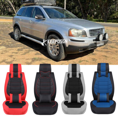 For Volvo XC90 03-14 PU Full Set Car Seat Cover Front Rear Car Seat  Covers