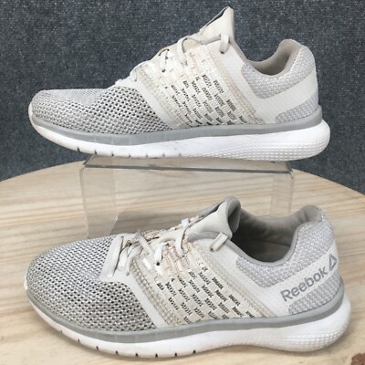Reebok Shoes Womens Prime Runner Running Sneakers White Mesh Lace Up 