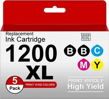 5 pack PGI-1200 XL Ink Cartridges For Canon MAXIFY MB2020 MB2320 MB2050 MB2350
