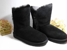 UGG Women's BLACK Classic Short Pull on Boots Size 7 NIB 200