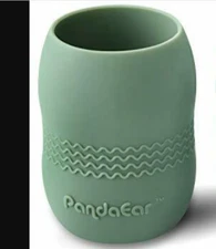 PandaEar 1  Green 100% Tiny Silicone Drinking Training Cup for Baby and Toddler 