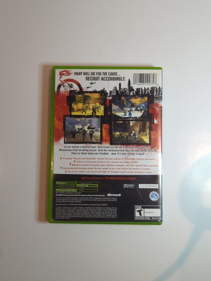 Jeu Freedom Fighters Pour Microsoft Xbox - Version PAL - Bon état - Testé