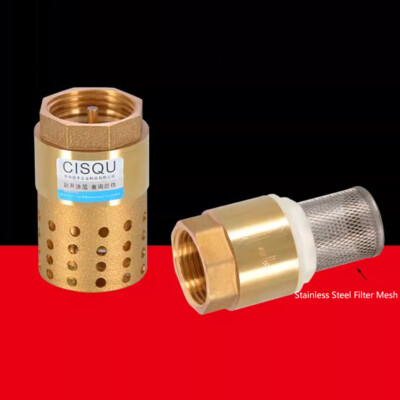 20mm/25mm/32mm Female Brass Spring Check Valve With Strainer Filter One Way New