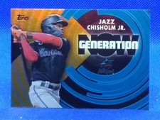 JAZZ CHISHOLM JR #GN-18 | 2022 Topps Series 1 GENERATION NOW GOLD #GN-18 *61/75*