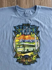 90s The String Cheese Incident Band Light Blue Color 100% Cotton Shirt NI1412