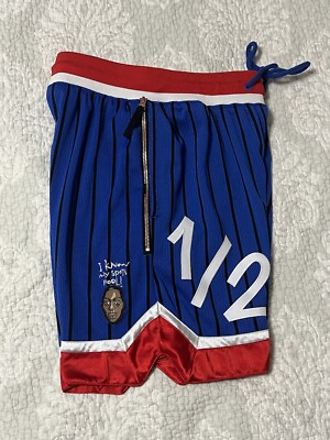 NIKE LIL PENNY BASKETBALL SHORTS バスパン NEW Nike 1/2 Basketball Shorts Pinstripe Size Small Lil Penny