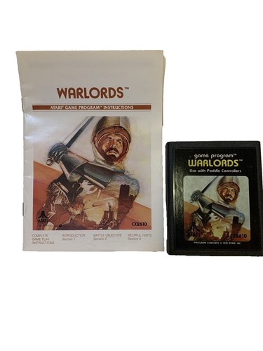 Jeu ATARI 2600 WARLORDS - Édition 1981 Avec Boîte Et Notice - Bon état, Collector