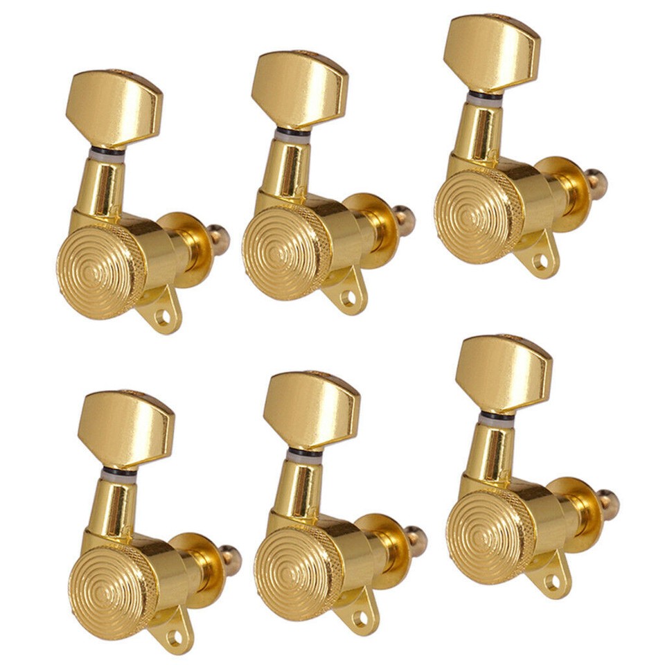 6R Inline Acoustic/Electric Guitar Tuning Pegs Locking Tuners - Foto 6
