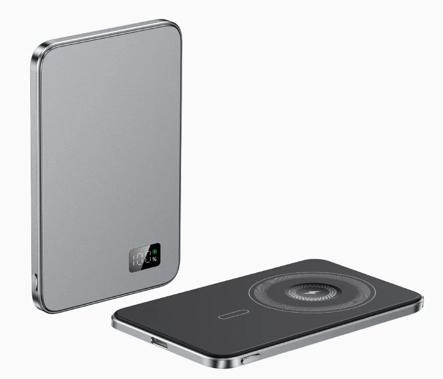 Ultra slim Magnetic MagSafe Power Bank Wireless Battery Charger for iphone 14 15 - image 3 of 4