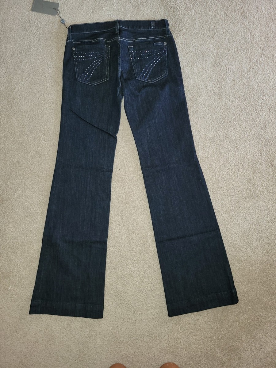 7 For All Mankind Dojo Rhinestone Embellished Jeans Dark 7 For All Mankind Dojo Rhinestone Embellished Jeans Dark