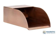 Jenson 5" Waterfall Scupper for Pool/Spa or Water Feature in Copper