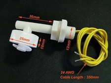 US Stock Water Level Sensor Side Mount Tube Horizontal Liquid Pool Float Switch