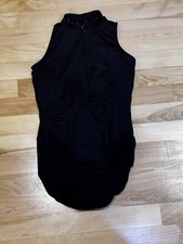 Natalie Dance Wear Black Ballet Leotard Women  s Medium, Lace, Zip  Sleeveless