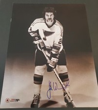 Signed 11x14 JOHN WENSINK St. Louis Blues Autographed Photo w/ COA