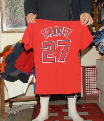 mike trout t shirt jersey