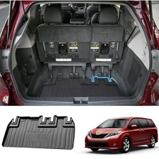 For 2011-2020 Toyota SIENNA Cargo Liner Heavy Duty Rear Trunk Cover TPE Rubber
