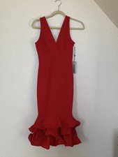 bright red dress 