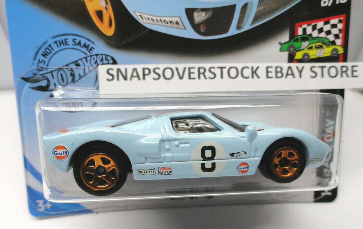 2020 HOT WHEELS GULF LIGHT BLUE/ORANGE FORD GT-40, HW #35