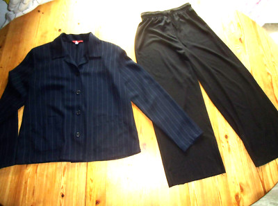 Exactly leichte Jacke + Hose Gummizug Set Gr. 38-40 schwarz