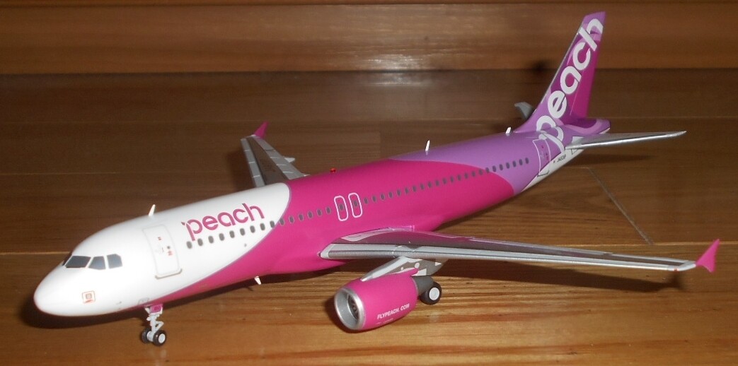 【希少品】A320 Peach JA801P 1:200 Gemini Jets 200 1/200 Peach Airbus A320 Ja801P | eBay