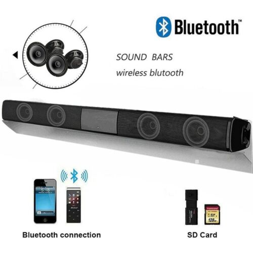 Barra de Sonido de TV de 20W con Cable y Bluetooth Inalámbrico,Bocina Envolvente - Afbeelding 1 van 8