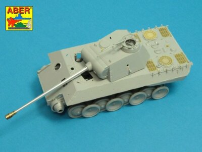 7,5cm KwK 42 für Panther Ausf.A/D (für TAMIYA, ZVEZDA, REVELL) #35L245 1/35 ABER