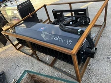 72 inch skid steer broom sweeper hydraulic angle Bobcat Case Cat John Deere NEW