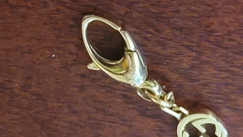 Gucci GG работает браслет 18K золото. Ювелирные изделия. Подлинный Gucci - Изображение 2 из 4