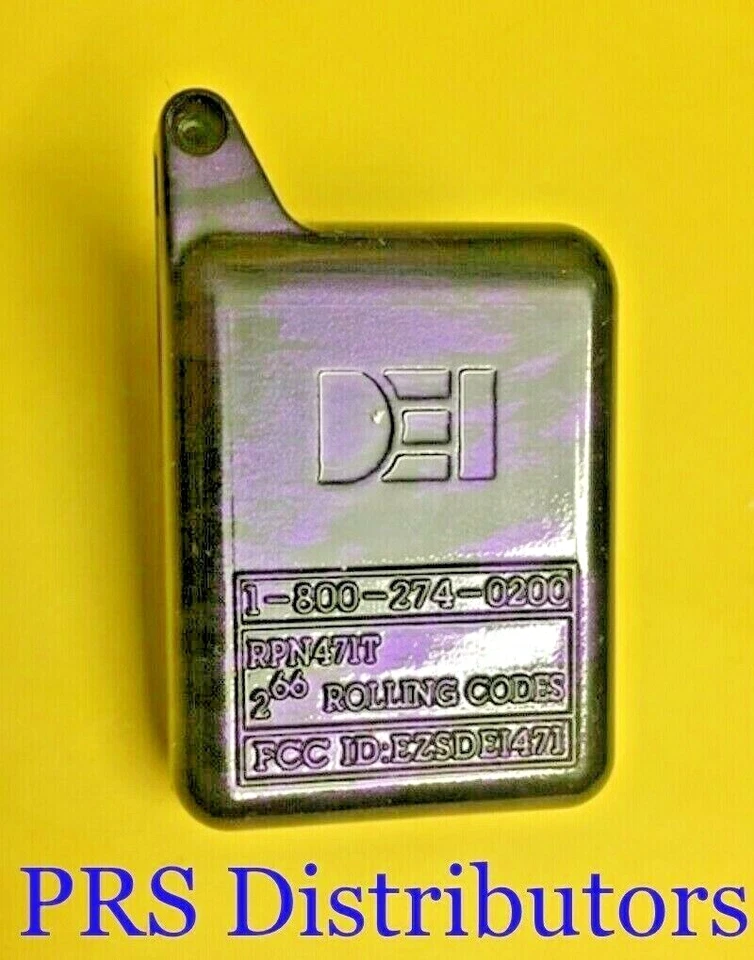 VIPER DEI HORNET VALET 2- button PURPLE BLACK REPLACEMENT Remote Case EZDEI471 - Image 3 of 3