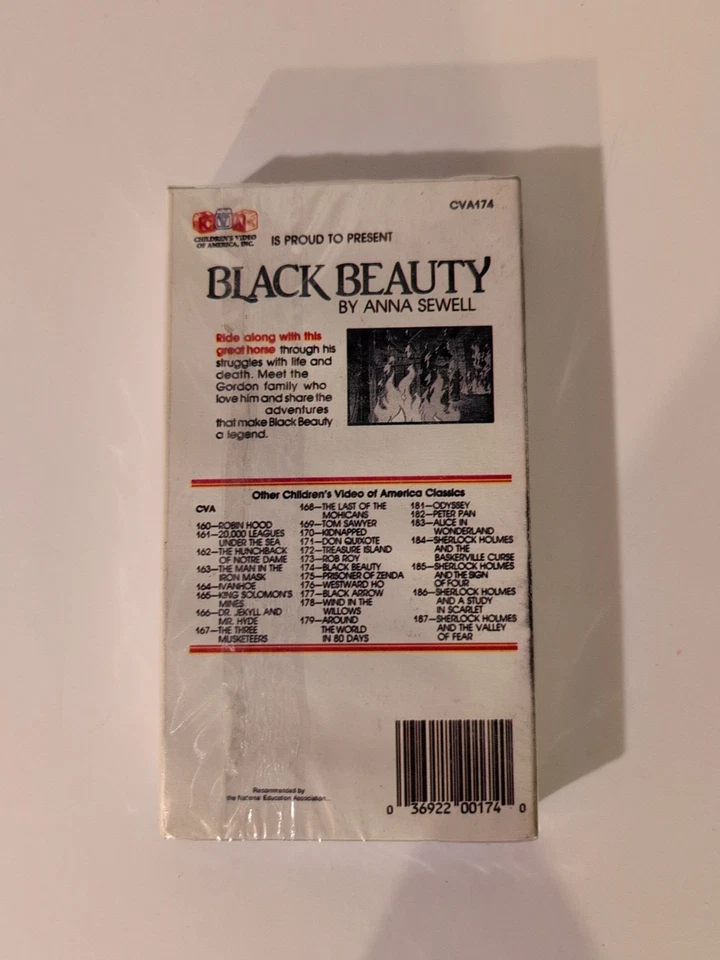 Black Beauty VHS NEW SEALED  Anna Sewell Childrens Video America Inc - Image 3 of 4