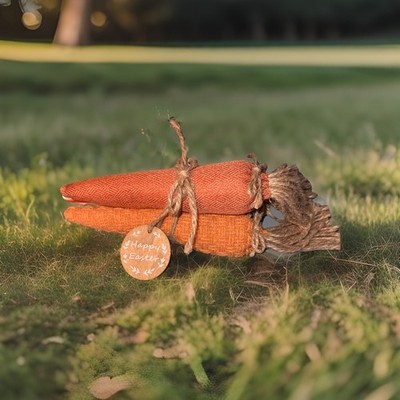 Rustic Carrot Happy Easter Bundle Of 3! Cloth Farmhouse 10 