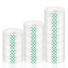 16 Rolls Transparent Tape Refills, 3/4-Inch x 1000 inch Clear Tape, 1 inch Co...