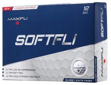 Maxfli SoftFli Gloss Golf Balls   White