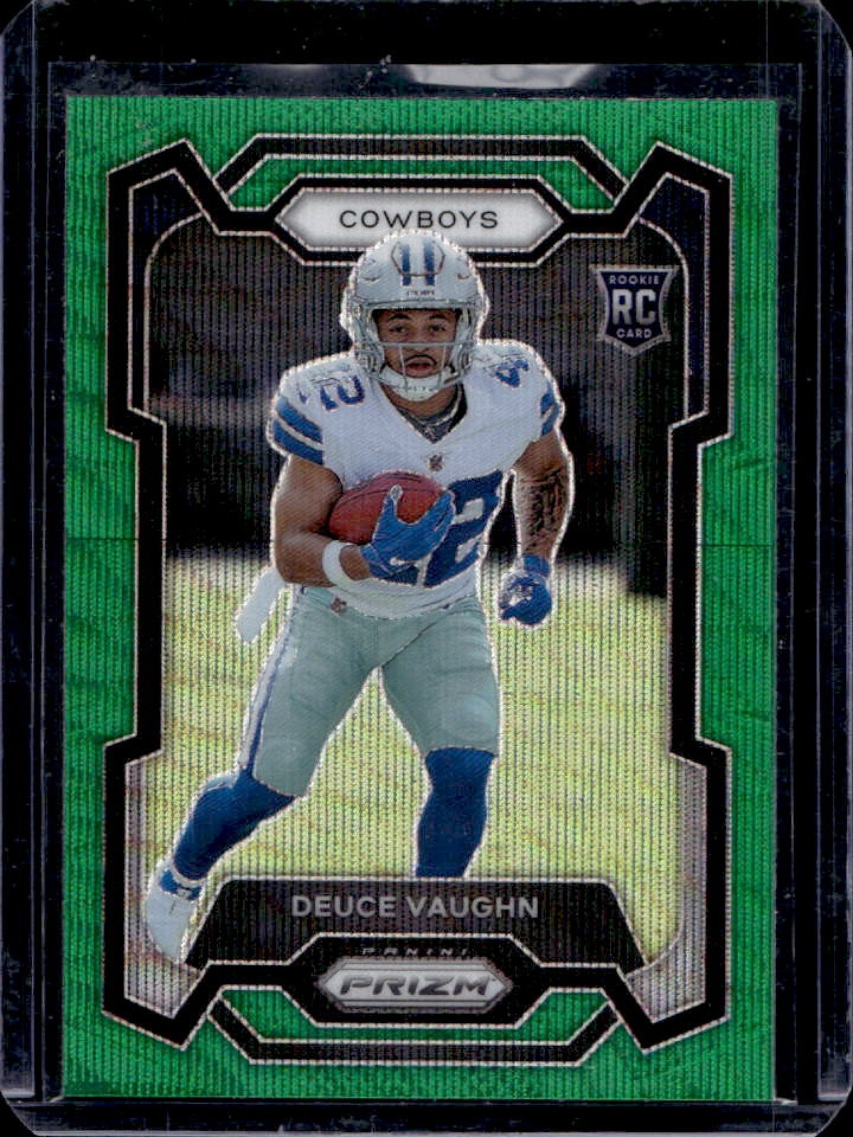 2023 Prizm Deuce Vaughn RC Green Wave Rookie #324 Cowboys
