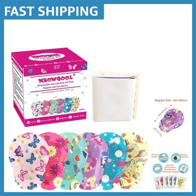Comfortable Kids Eye Patches: 30 Individually Wrapped Designs for Amblyopia Care