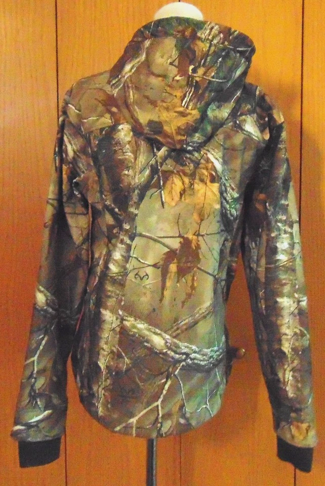 FXR OUTDOOR WOMENS XTRA REALTREE HOODED CAMOUFLAGE JACKET THUMB HOLE CUFFS~8 - Image 4 of 4