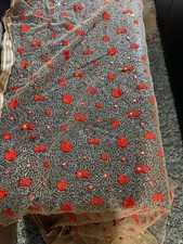 Floral Net Beige Saree With Blouse Size Small