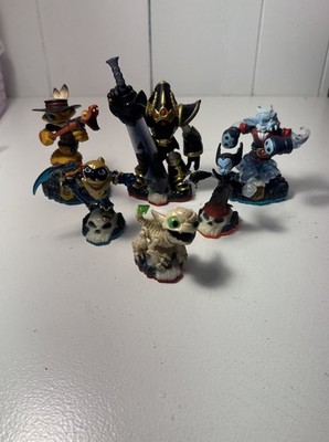 Skylanders lot of 6 krypt king,Grim Creeper,Night Shift,Rattle Shake,Hex Lightco