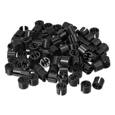 150pcs Clothes Hanger Markers Blank Tags, Fit 3.5mm Rod Garment, Black