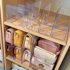 Transparent Handbag Storage Rack Cabinet Partition Display Case  Wardrobe Shelf